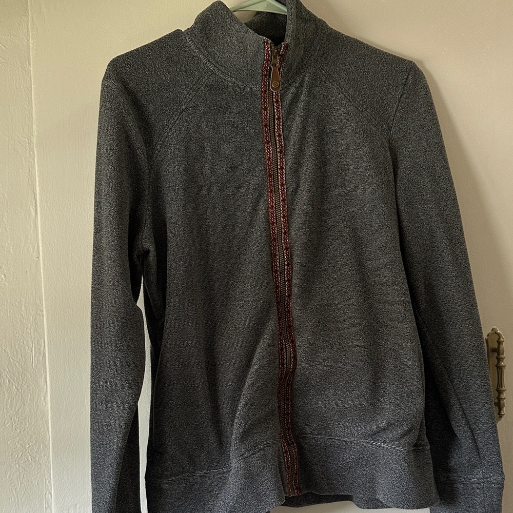 Gray Full-Zip Sweater